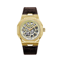 Rotary Skeleton Men's Yellow Gold Watch GS05418/03