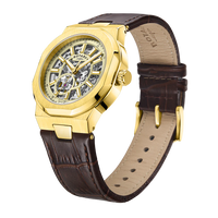 Rotary Skeleton Men's Yellow Gold Watch GS05418/03