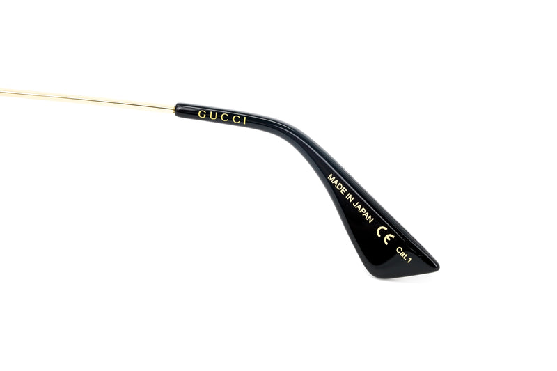 Gucci Women's Sunglasses Oversized Round Gold Soave Amore GG0113S-009 44