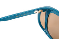 Gucci Women's Sunglasses Wraparound Rectangle Turquoise GG0468S-005 57