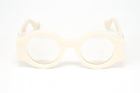 Gucci Men's Sunglasses Oversized Round Chunky Ivory GG0629S-002 47