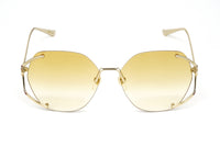 Gucci Women's Sunglasses Oversized Oval Gold GG0651S-005 59