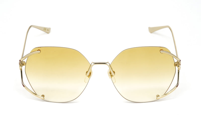 Gucci Women's Sunglasses Oversized Oval Gold GG0651S-005 59