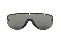 Gucci Unisex Sunglasses Oversized Black Gold GG0667S-001 99