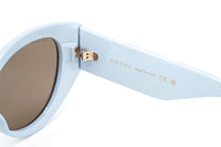 Gucci Women's Sunglasses Oversized Cat Eye Blue GG0809S-004 52