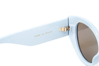 Gucci Women's Sunglasses Oversized Cat Eye Blue GG0809S-004 52