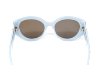 Gucci Women's Sunglasses Oversized Cat Eye Blue GG0809S-004 52