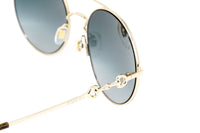 Gucci Women's Sunglasses Round Gold GG0878S-001 59