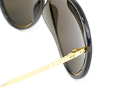 Gucci Unisex Sunglasses Oversized Pilot Black Gold GG0904S-001 61