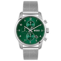 Boss Men's Watch Chronograph Skymaster Green 1513938