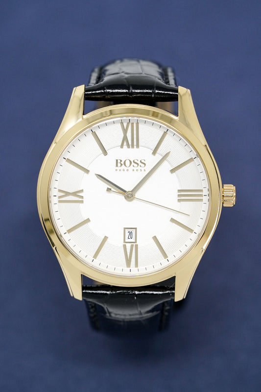 BOSS Watch Classic Gold Plate White HB1513020