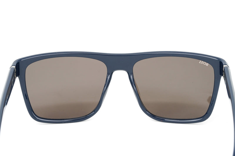 Boss by BOSS Men's Sunglasses Classic Rectangle Blue/Grey 1375/S PJP/70