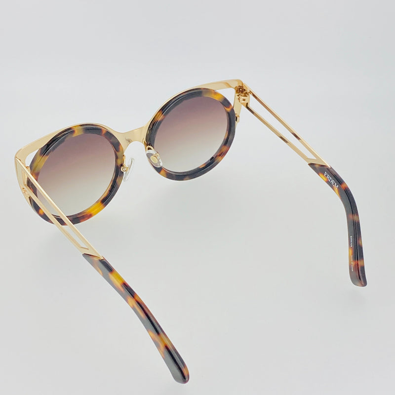 Erdem Ladies Sunglasses Cat Eye Tortoise Shell Gold and Brown EDM4C2SUN