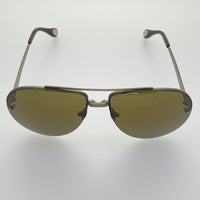 Ann Demeulemeester Men's Sunglasses White Gold and Brown AD13C3SUN