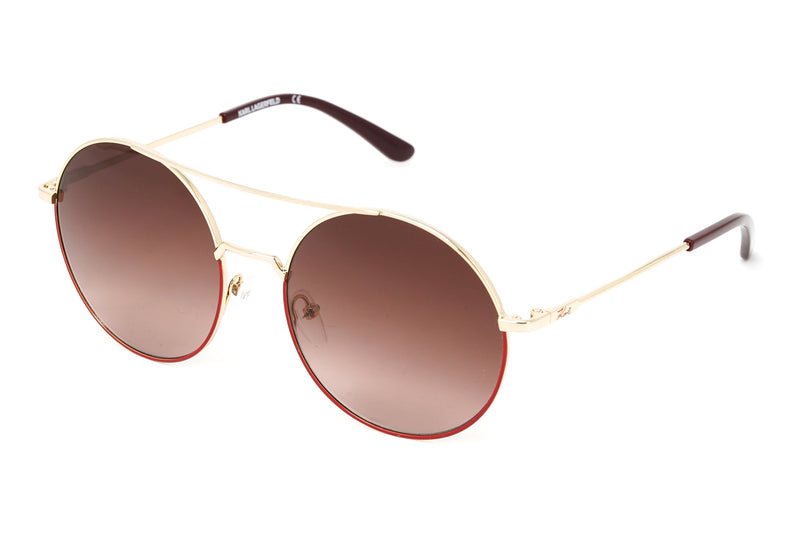 Karl Lagerfeld Women's Sunglasses Pilot Gold/Brown KL283S 506