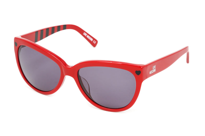 Love Moschino Women's Sunglasses Oversized Cat Eye Red ML532S04SA