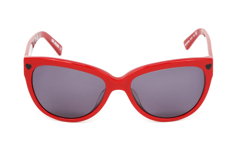 Love Moschino Women's Sunglasses Oversized Cat Eye Red ML532S04SA