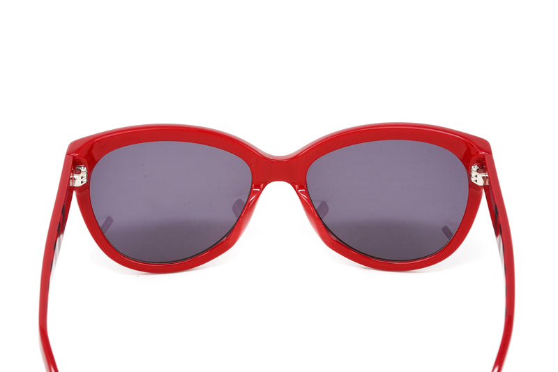 Love Moschino Women's Sunglasses Oversized Cat Eye Red ML532S04SA