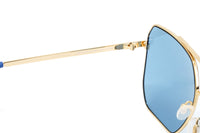 Love Moschino Women's Sunglasses Square Pilot Azure MOL010/S MVU