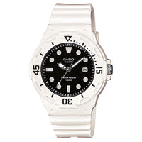 Casio Ladies Watch Analogue White Black LRW-200H-1EVDF