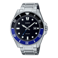 Casio Men's Standard Blue Black Diver Watch MDV-107D-1A2VDF