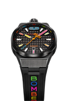 Bomberg Men's Watch BOLT-68 Neo Automatic Taipei Metropolis Black PVD BF43APBA.09-7.12