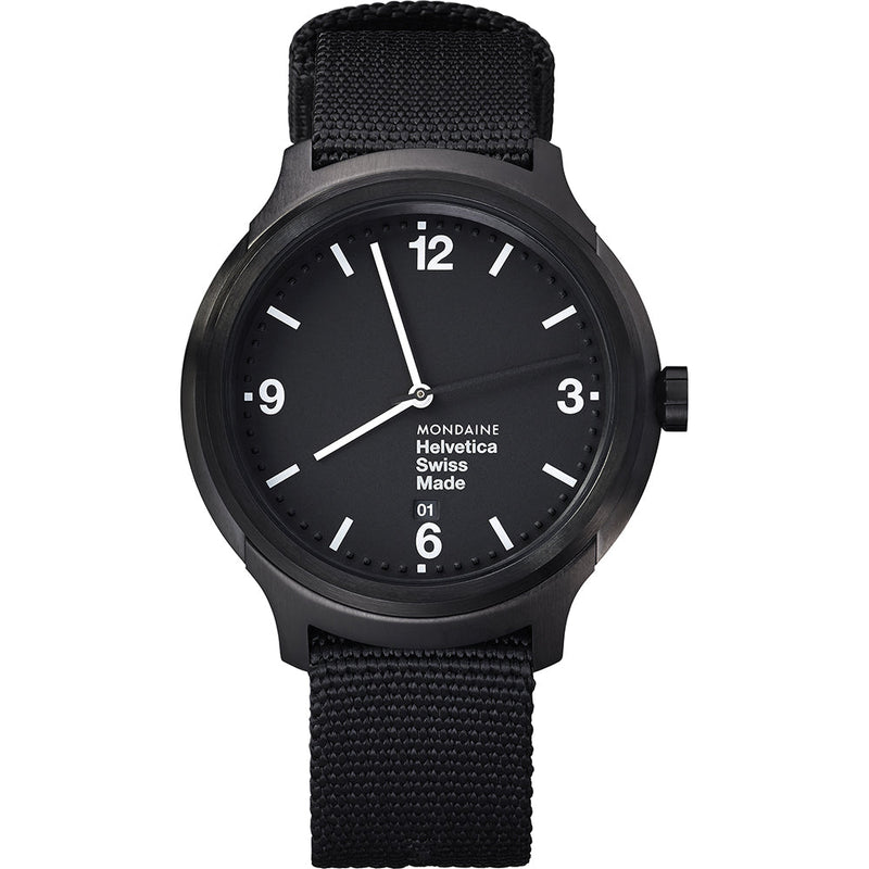 Mondaine Watch Helvetica No1 Bold Black MH1.B1221.NB