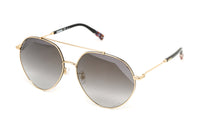 Missoni Women's Sunglasses Round Pilot Black/Gold MIS 0015/S 2M2