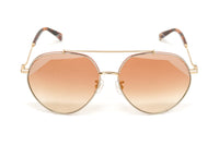 Missoni Women's Sunglasses Round Pilot Palladium Gold MIS 0015/S TNG