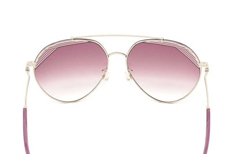 Missoni Women's Sunglasses Round Pilot Silver/Pink MIS 0015/S YEP