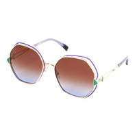 Missoni Women's Sunglasses Oversized Butterfly Gold/Violet MIS 0075/S S9E