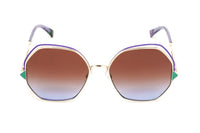 Missoni Women's Sunglasses Oversized Butterfly Gold/Violet MIS 0075/S S9E