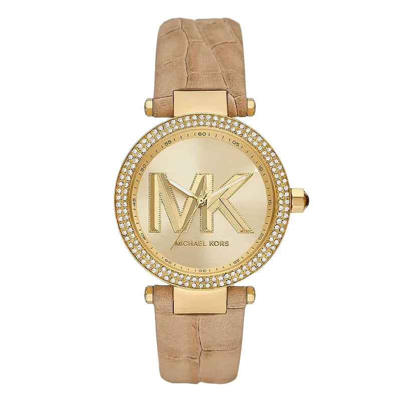 Michael Kors Ladies Watch Parker 39mm Gold Brown MK4725