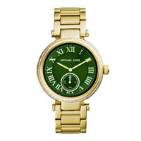 Michael Kors Ladies Watch Skylar Gold Green MK6065