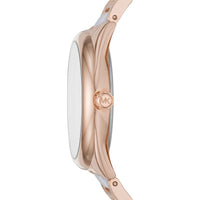 Michael Kors Ladies Watch Janelle 42mm Rose Gold White MK7134