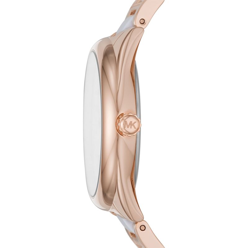 Michael Kors Ladies Watch Janelle 42mm Rose Gold White MK7134