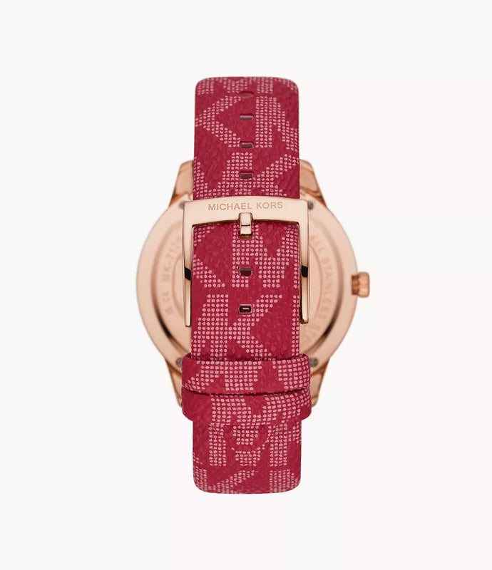 Michael Kors Ladies Watch Runway 40mm Red MK7179