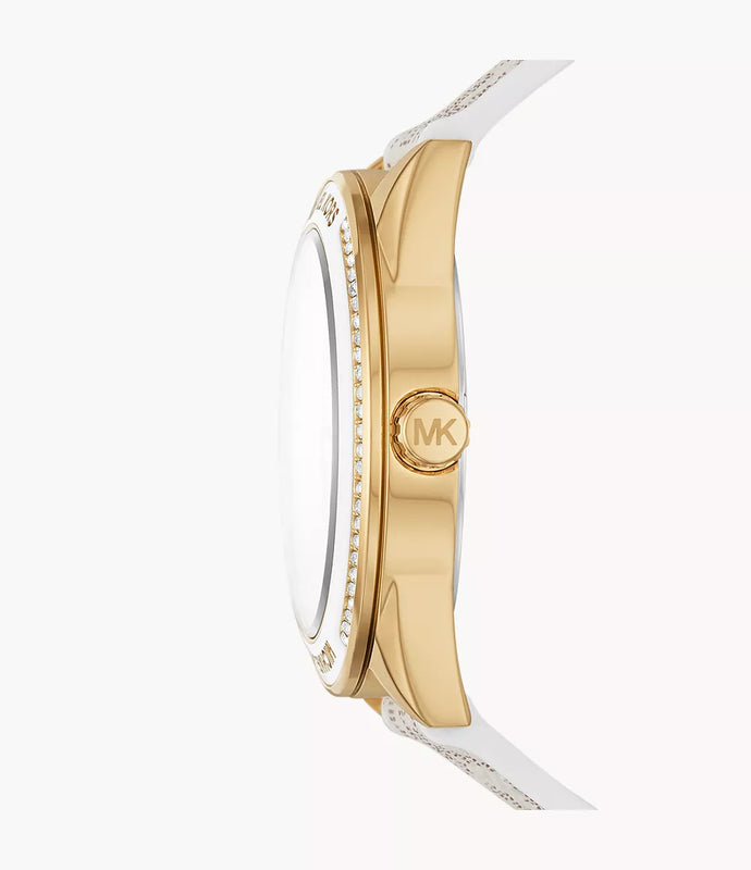 Michael Kors Ladies Watch Jessa 40mm Gold White MK7204