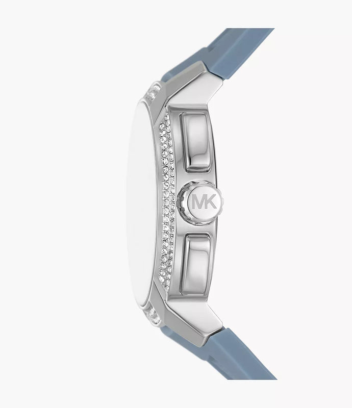 Michael Kors Ladies Watch Sidney Multifunction 42mm White Blue MK7220