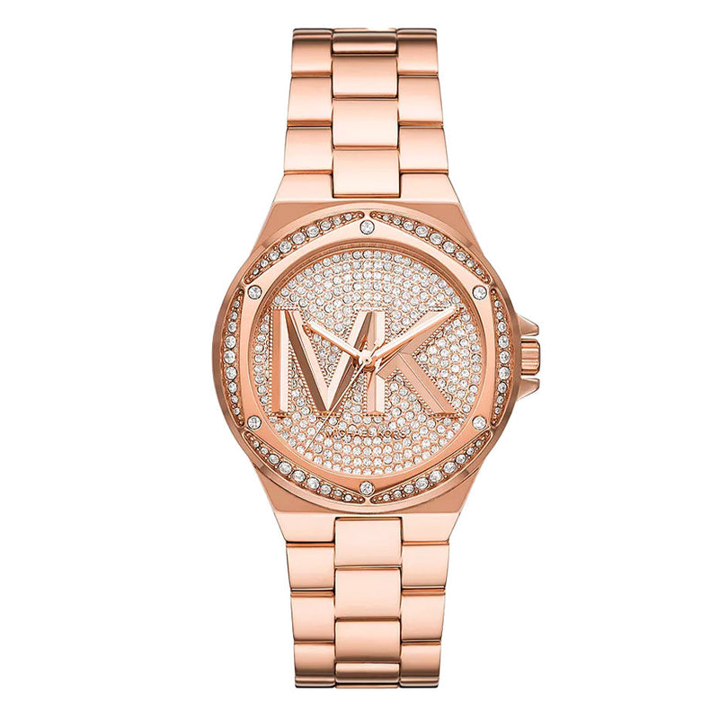 Michael Kors Ladies Watch Lennox 37mm Rose Gold MK7230