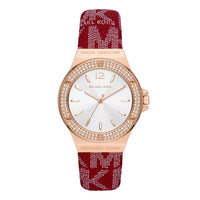 Michael Kors Ladies Watch Lennox 37mm White Red MK7308