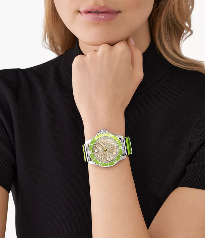 Michael Kors Ladies Watch Everest 43mm Green MK7360