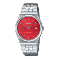 Casio Ladies Vintage Red Watch MTP-B145D-4A2VDF