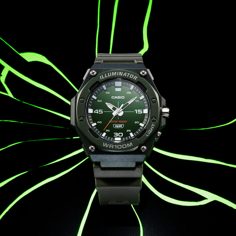 Casio Men's Watch Black Green MW-620H-3AV