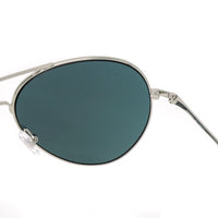 Matthew Williamson Unisex Aviator Sunglasses Steel Blue Mirror MW130C9SUN