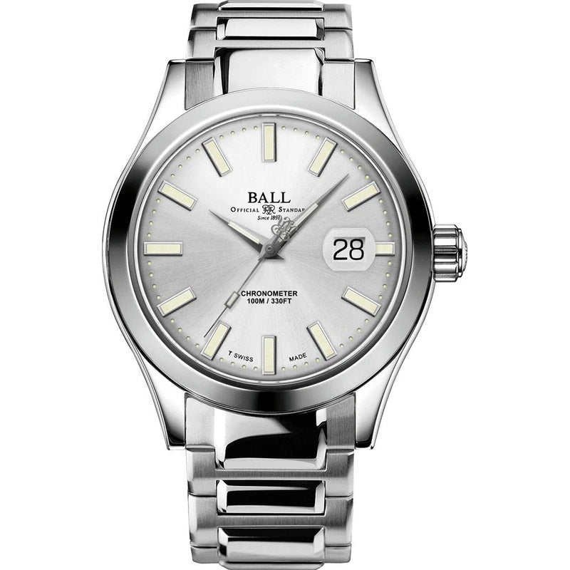 Ball Men's Watch Engineer III Marvelight Chronometer Silver NM2028C-S27C-SL