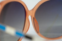 Oscar De La Renta Sunglasses Round Oversized Orange and Grey