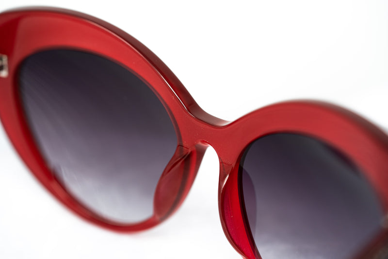 Oscar De La Renta Women's Sunglasses Cat-Eye Red Grey ODLR65C3SUN