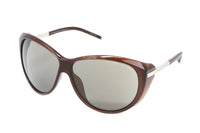 Porsche Design Ladies Sunglasses Oversized Cat Eye Dark Chocolate P8602 B