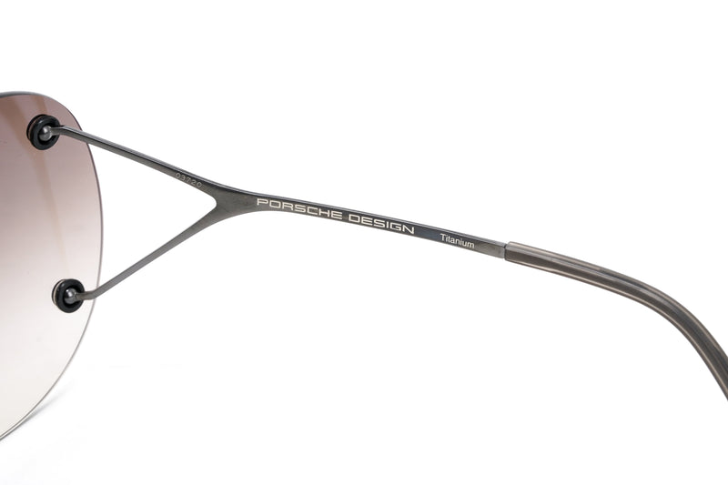 Porsche Design Ladies Butterfly Rimless Gradient Grey Titanium P8621-A-0139-145-V879-E89